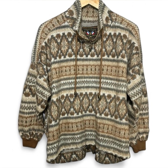 Vintage Express French Country Women’s Pullover Fleece Jacket - Picture 1 of 4